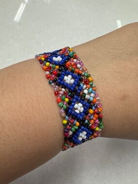 Handmade Multicolor Seed Bead Bracelet
